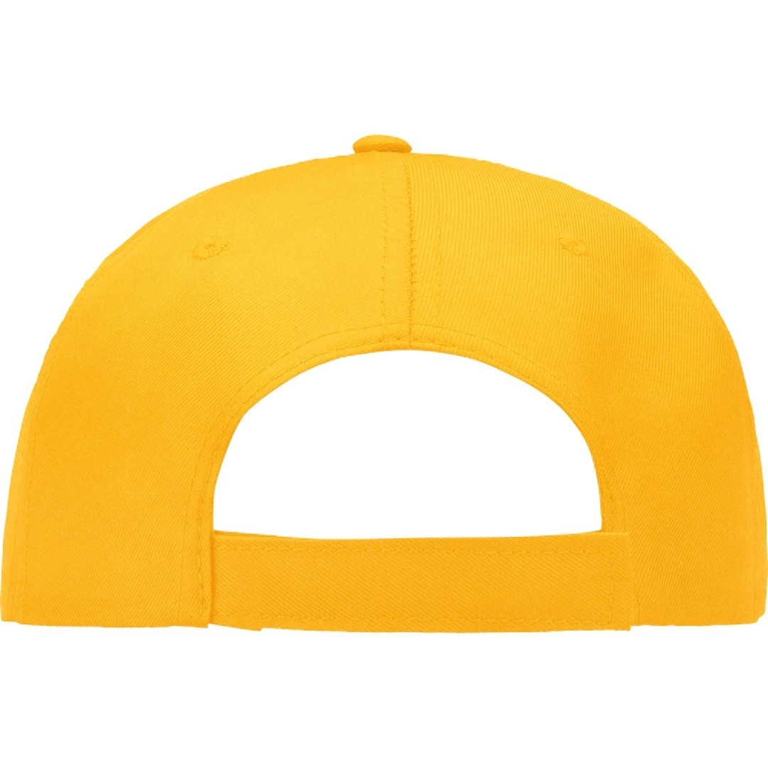 Бейсболка "Poly" 5-ти панельная 120гр, золотисто-желтый