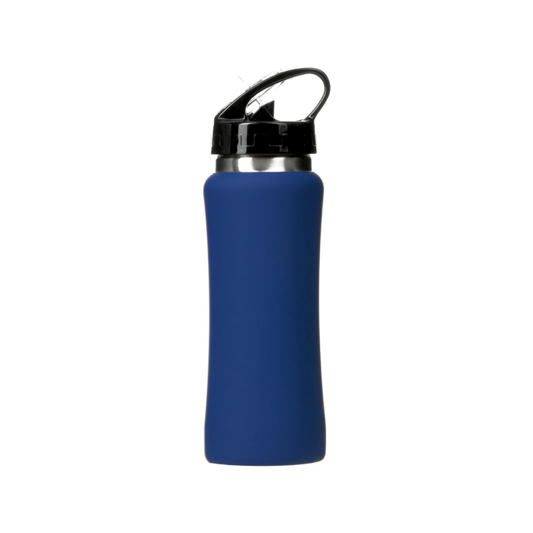Бутылка для воды "Bottle C1", сталь, soft touch, 600 мл, темно-синий (Р)