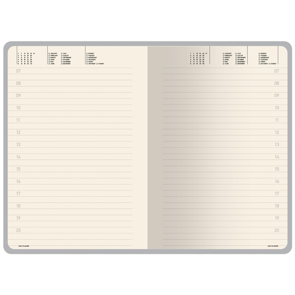 Ежедневник недатированный А5 "Megapolis Color Flex New", светло-серый