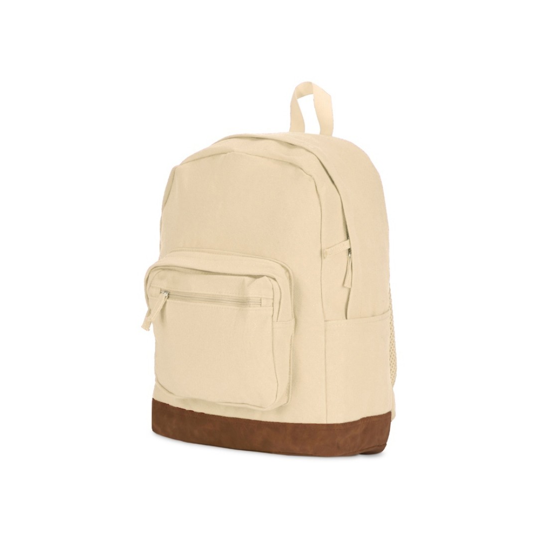 Рюкзак Shammy с эко-замшей для ноутбука 15", молочный