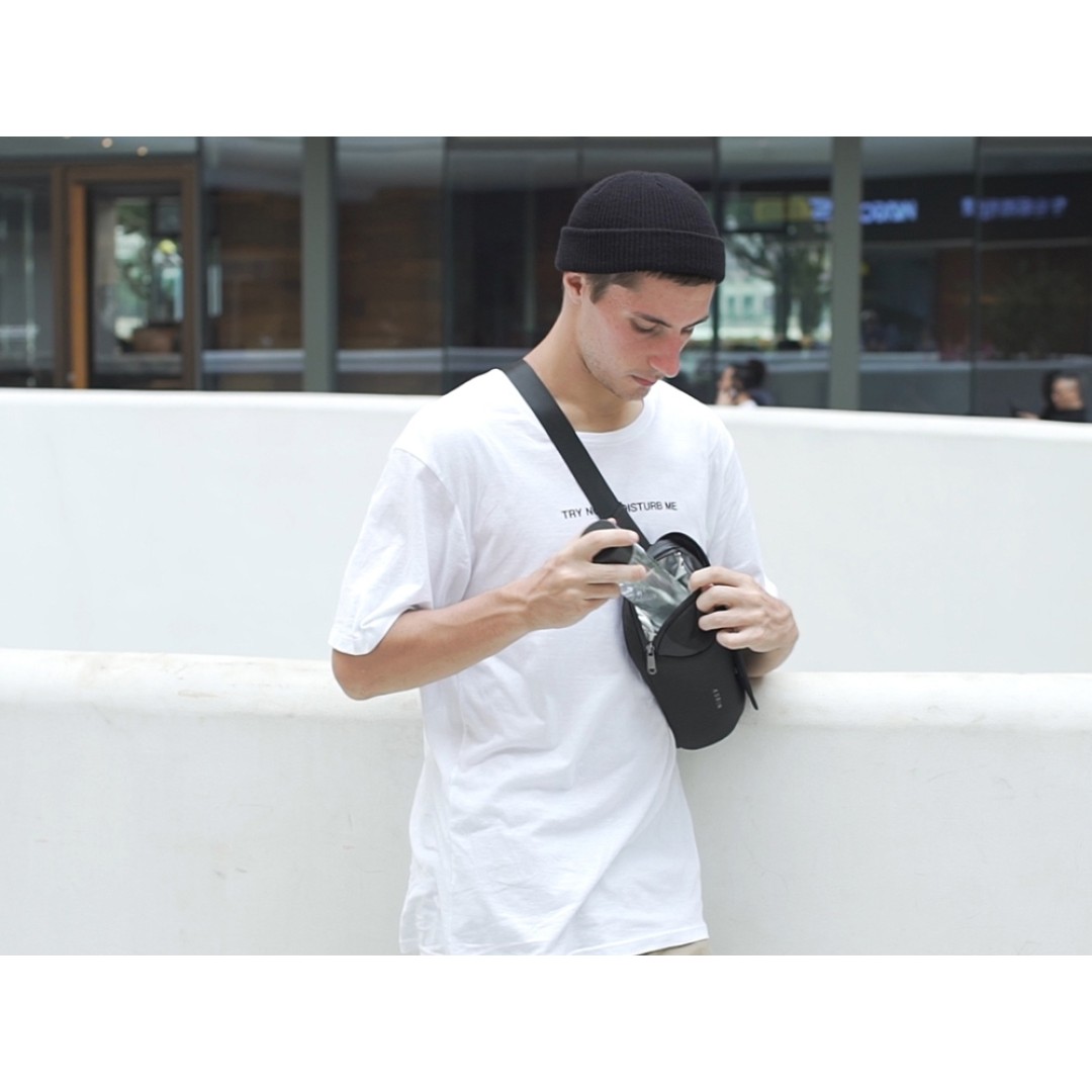 Антикражная сумка на пояс Clickpack, черный