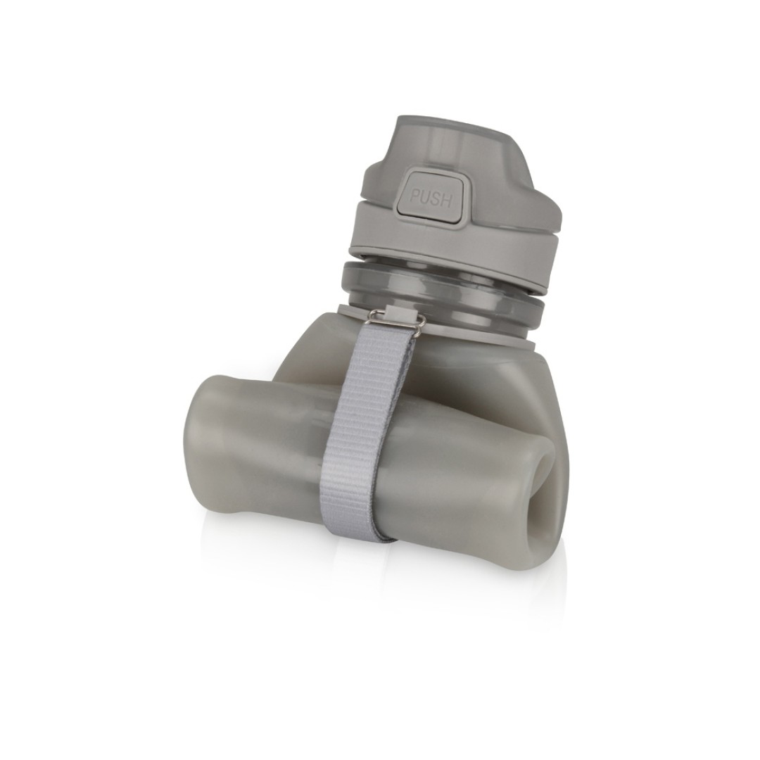 Складная бутылка "Твист" 500мл, серый