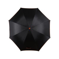 Зонт-трость полуавтоматический, оранжевый