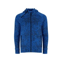 Толстовка на молнии "Everest", меланжевый королевский синий