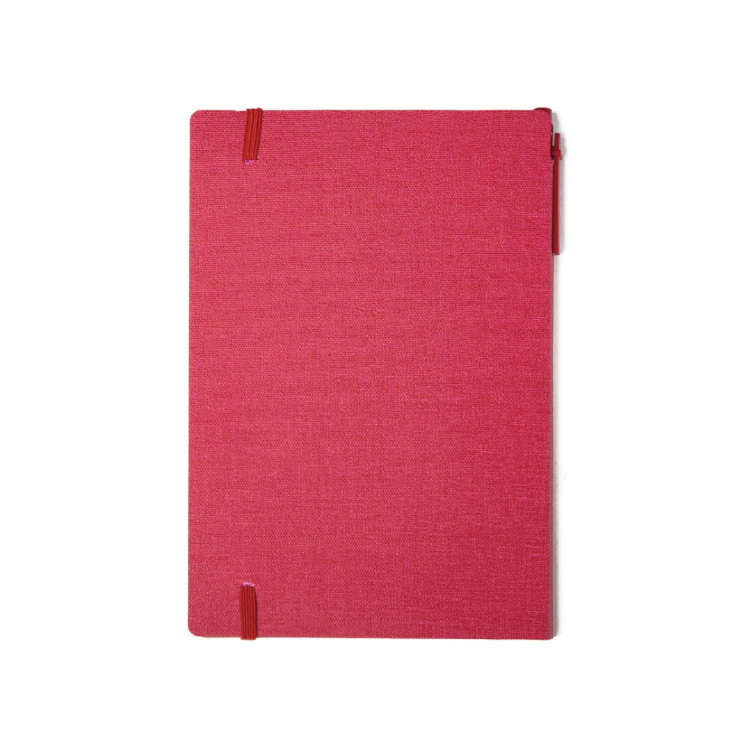 Блокнот с ручкой и набором стикеров А5 "Write and stick", красный