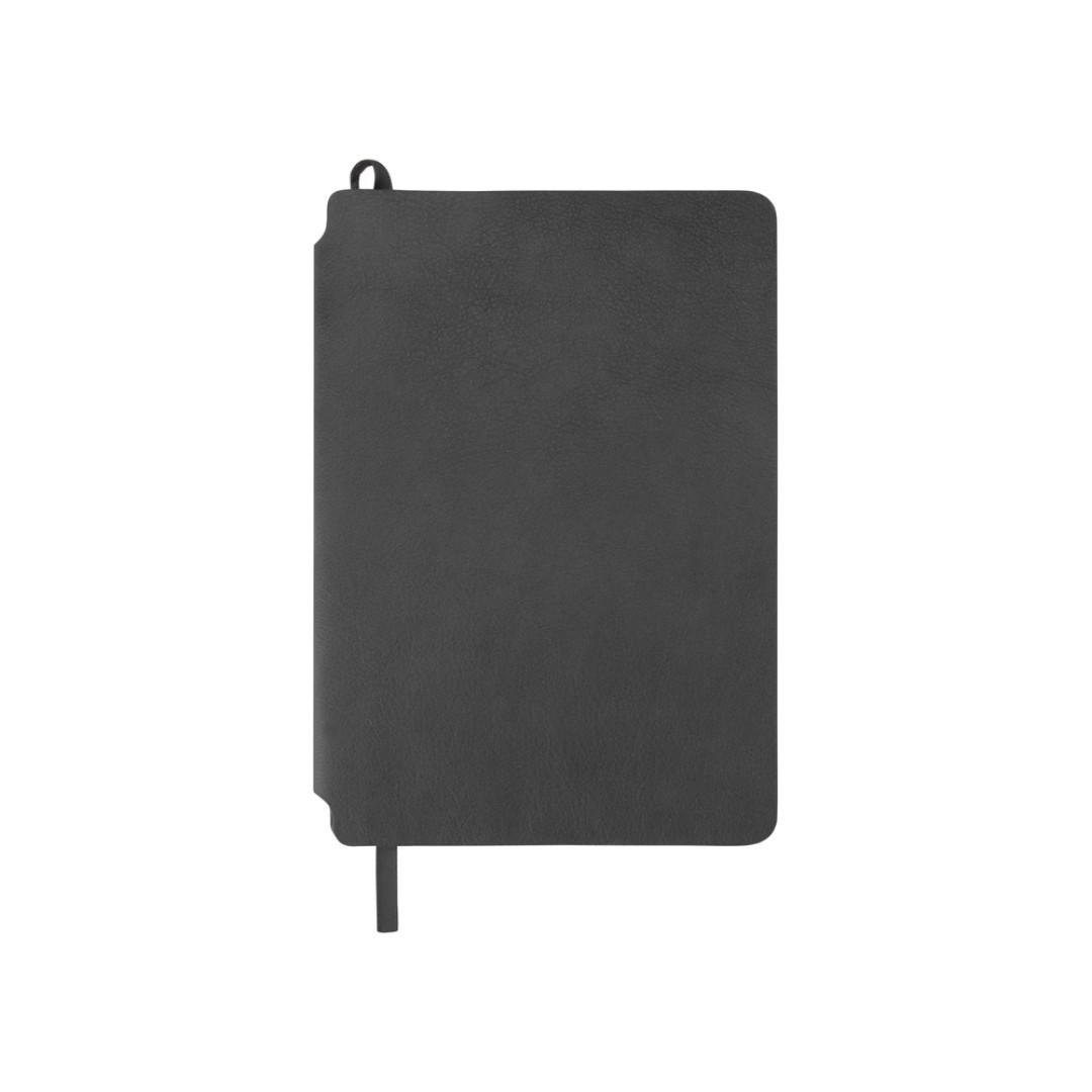 Блокнот «Notepeno» 130x205 мм с тонированными линованными страницами, серый (Р)