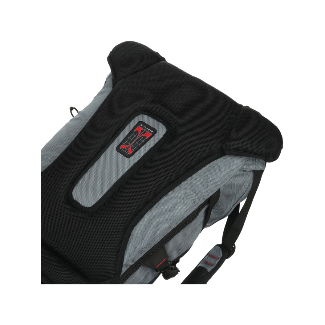 Рюкзак TORBER DRIVE с отделением для ноутбука 15", серый/красный, полиэстер 1680D, 36x17x50 см, 30 л