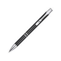 Шариковая ручка Moneta из переработанного алюминия - сплошной черный