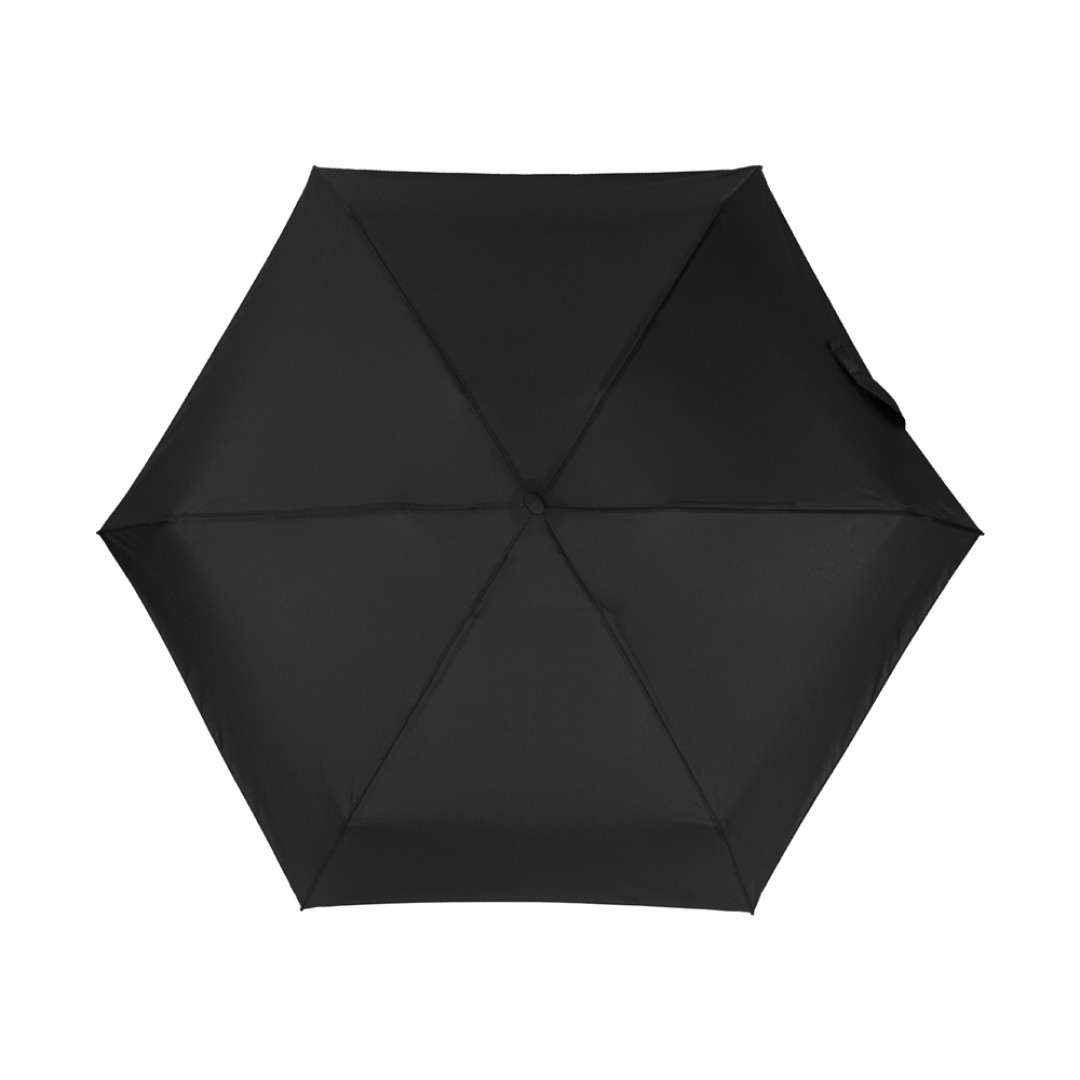 Складной cупер-компактный механический зонт Compactum, черный
