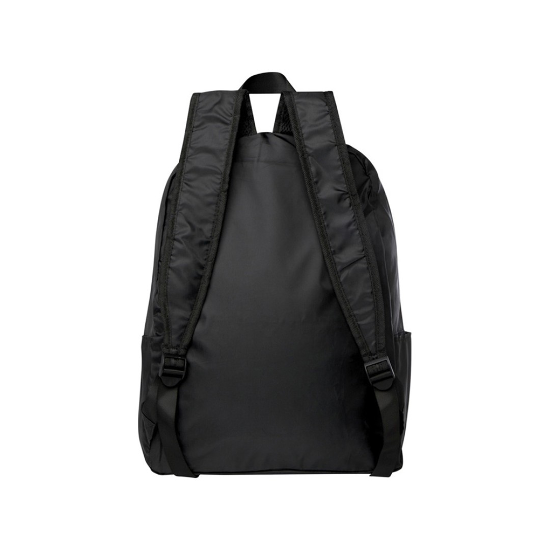 Складной рюкзак EcoFold объемом 15 л из переработанного ПЭТ-пластика - сплошной черный