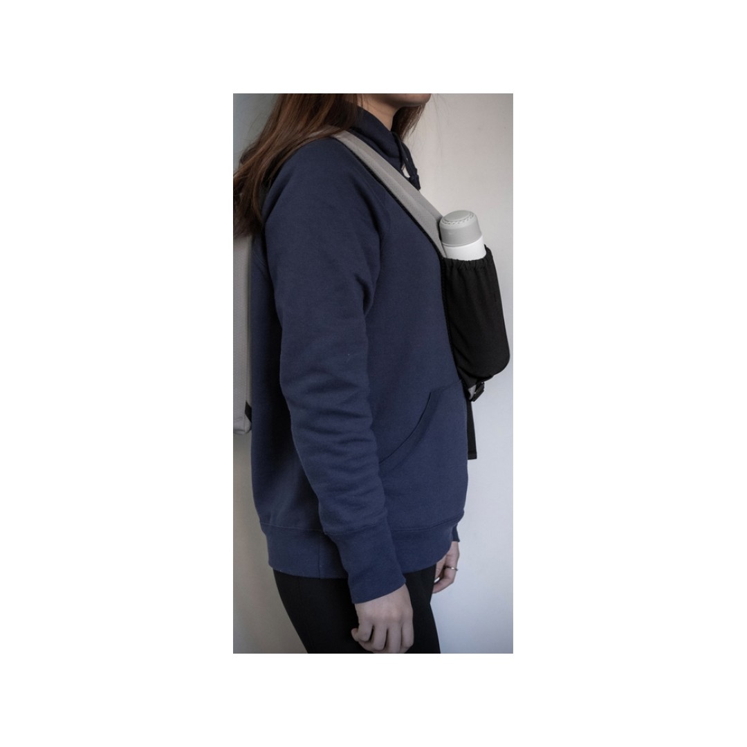 Сумка-слинг «Nomad» на одно плечо из водостойкого переработанного пластика, серый