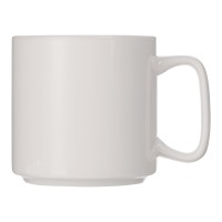 Кружка "Kos", 370 мл, белый, с квадратной ручкой