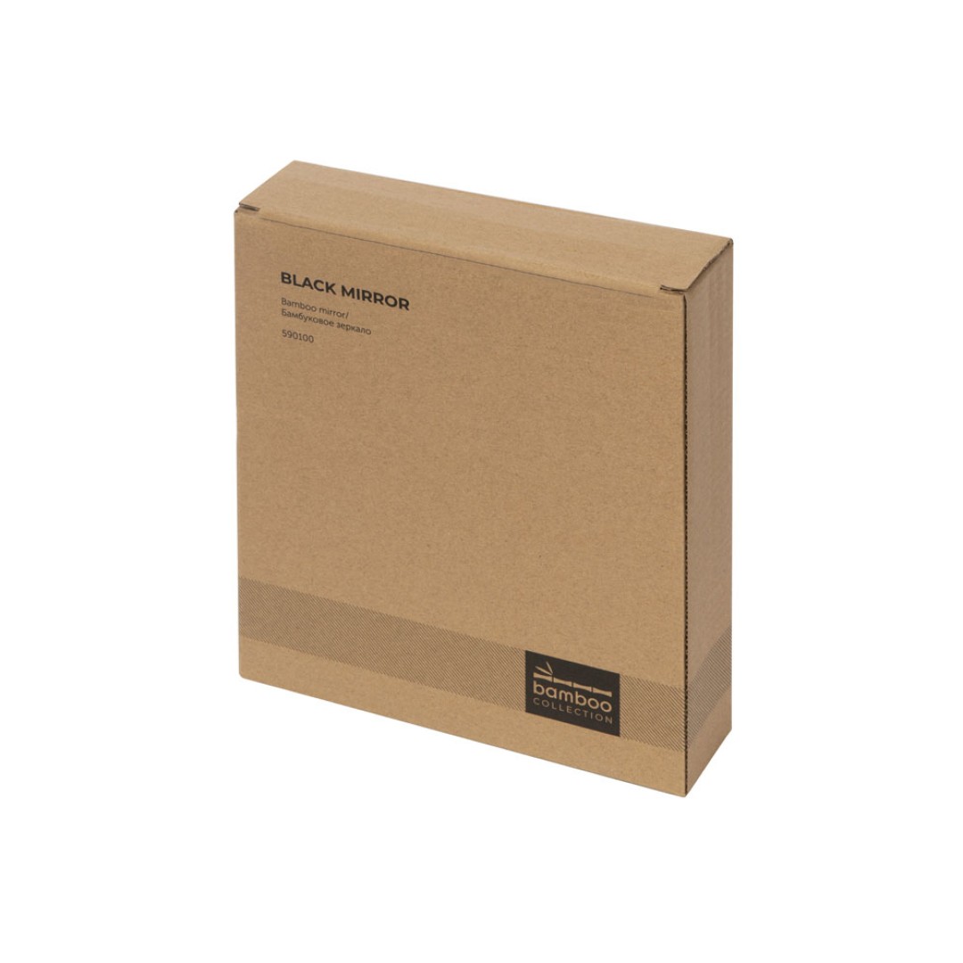 Зеркало из бамбука "Black Mirror", черный