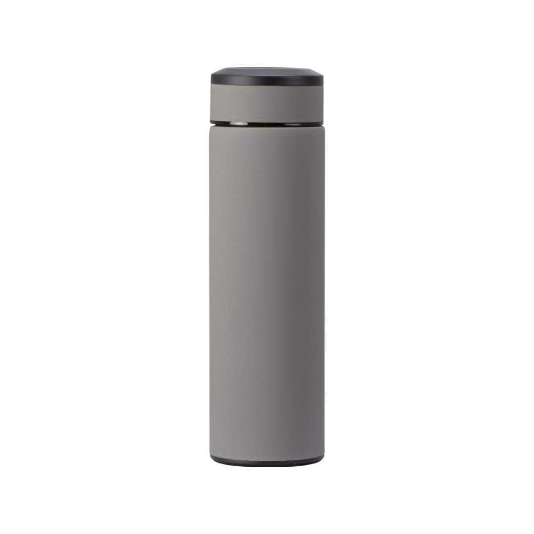 Вакуумный термос "Vacuum Flask C1", soft touch, 420мл, серый