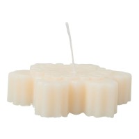 Свеча "Снежинка", молочный