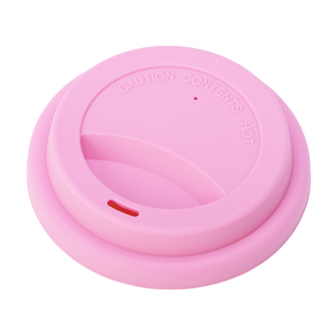 Стакан с силиконовой крышкой "Cafe", dust pink