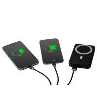 Кабель для зарядки «Tres» с брелоком, черный