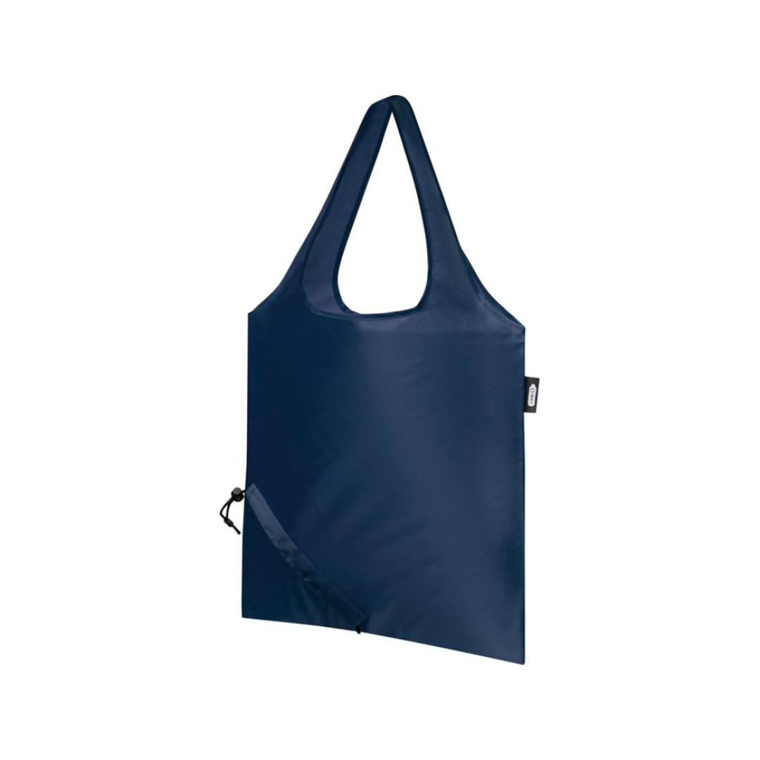 Складная эко-сумка Sabia из вторичного ПЭТ, темно-синий