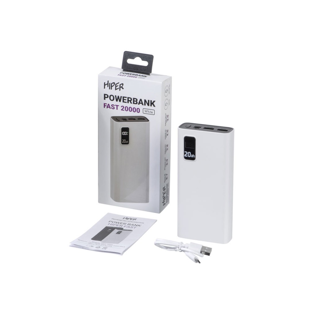 Портативный внешний аккумулятор FAST 20000 White (Р)