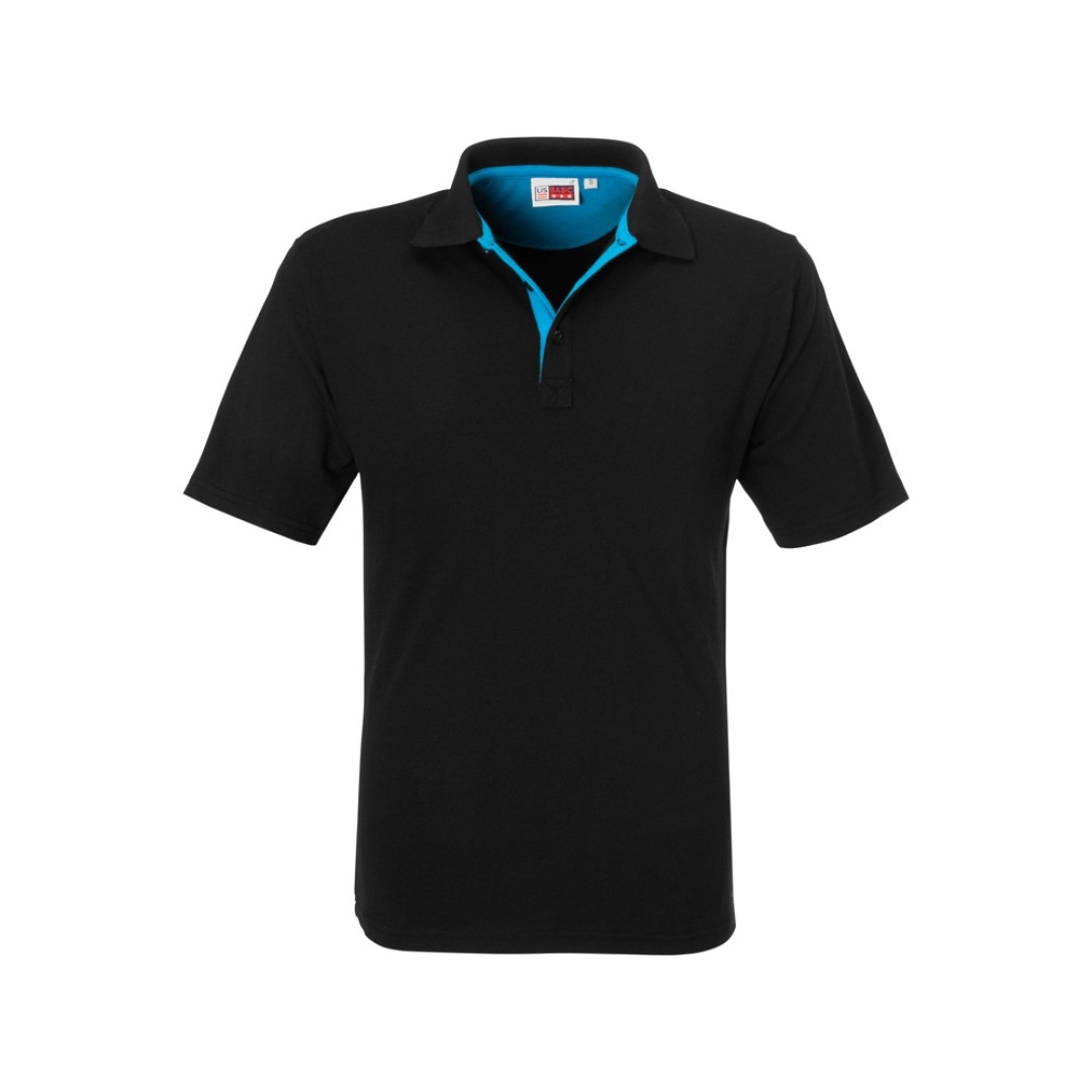 Рубашка поло "Solo" мужская, аква
