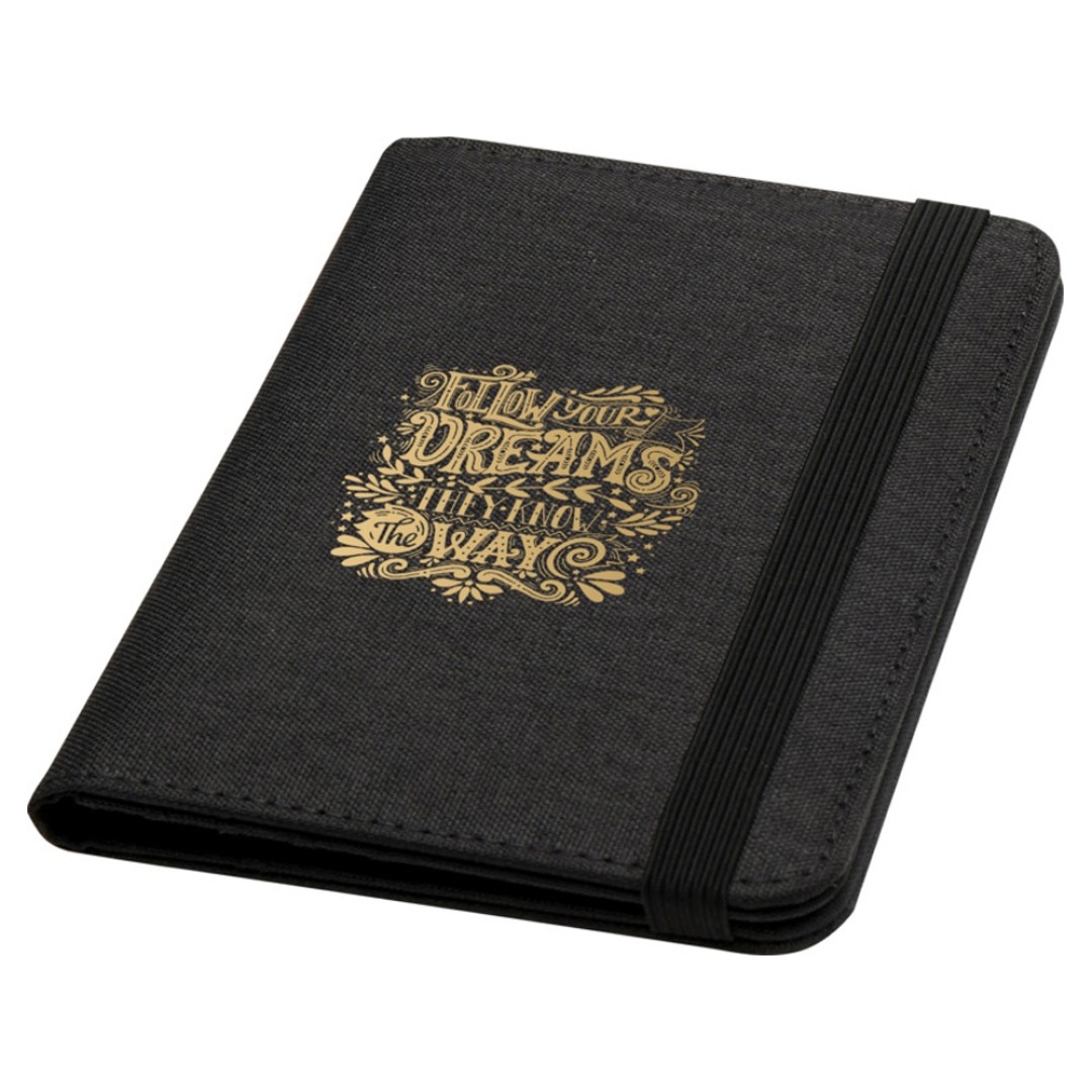 Ross Держатель паспорта с RFID-защитой из переработанного PET-пластика, сертифицированного согласно GRS - угольный