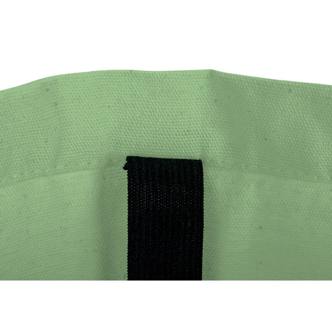 Сумка Fixy из переработанного хлопка с фиксирующей эластичной лентой, зеленое яблоко