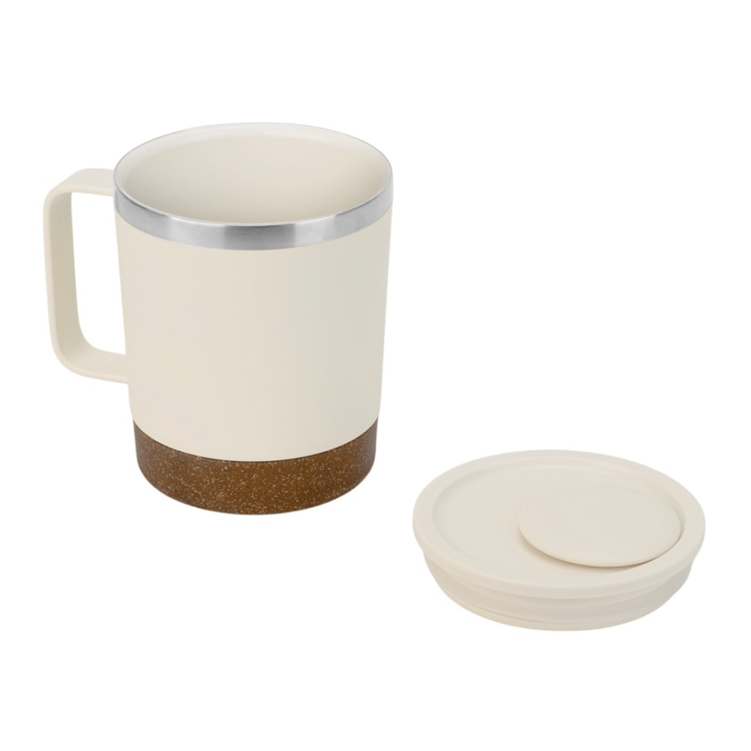 Стальная кружка с двойными стенками "Swipe", белый0,00