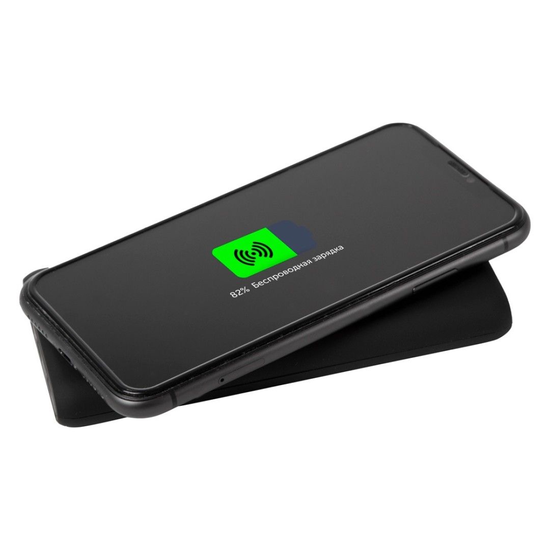 Внешний беспроводной аккумулятор c QC/PD "Reload", 10000 mAh, черный (Р)