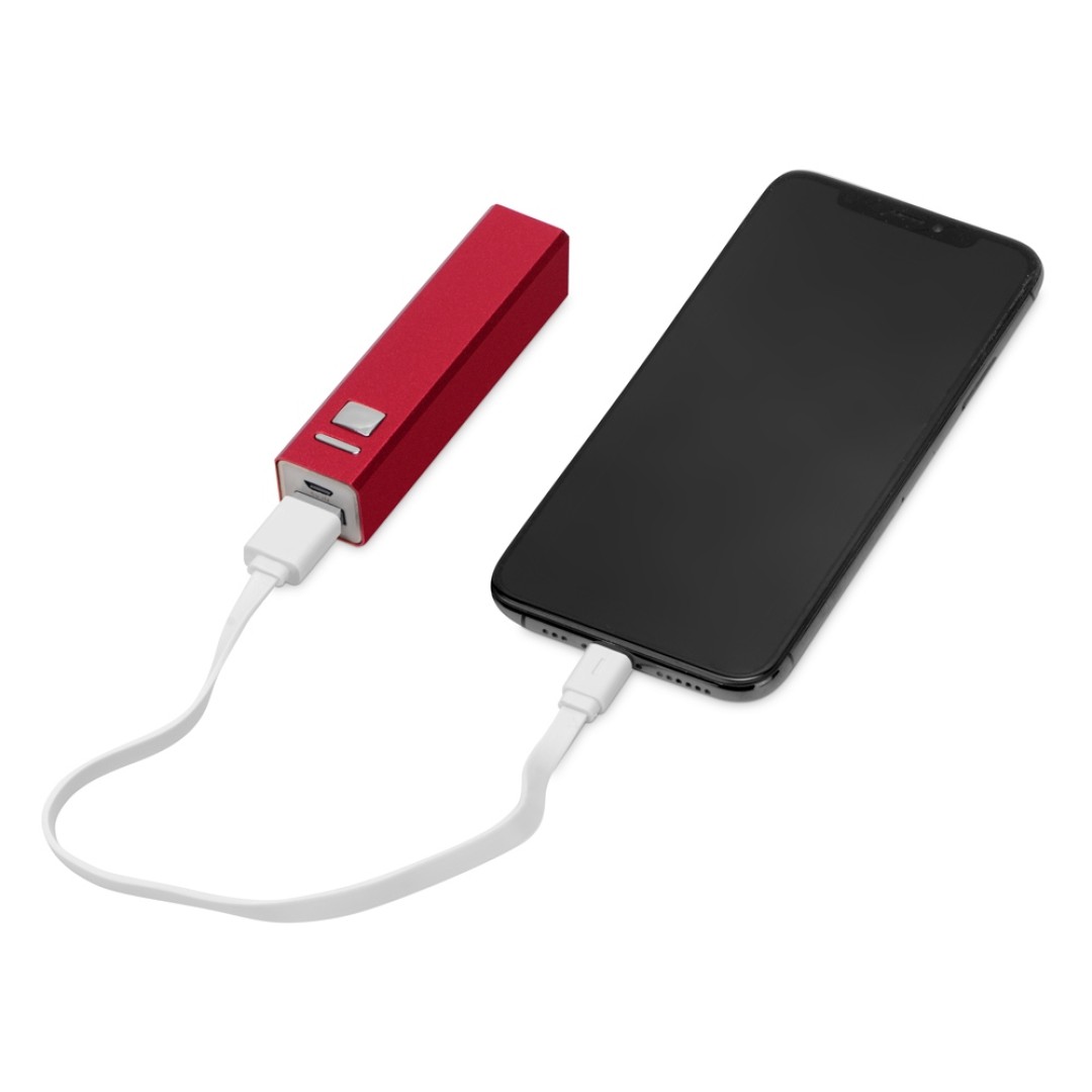 Портативное зарядное устройство "Спейс", 3000 mAh, красный