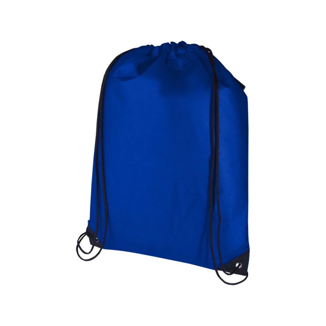 Рюкзак-мешок  на шнурке «Evergreen» из переработанного нетканого материала, ярко-синий