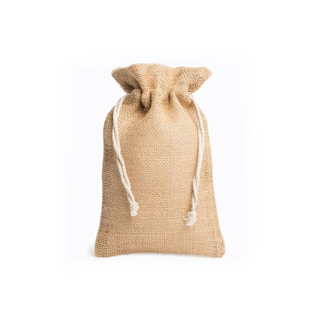 Мешочек PARMA из натурального джута, бежевый