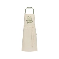 Nia фартук из переработанного хлопка плотностью 200 г/м2 - Зеленый яркий