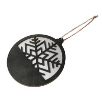 Подвеска деревянная "Noirflake"