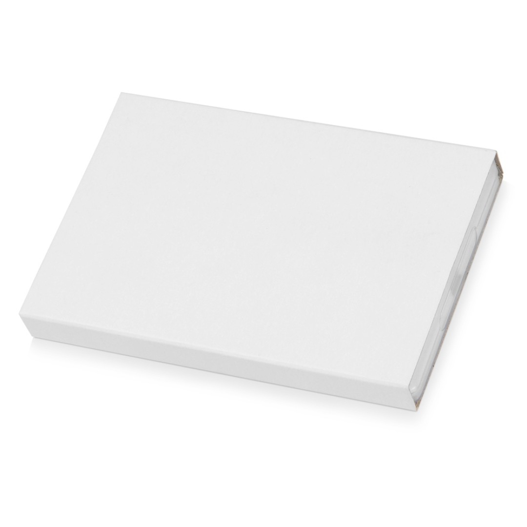 Коробка для флеш-карт «Cell» в шубере, белый прозрачный