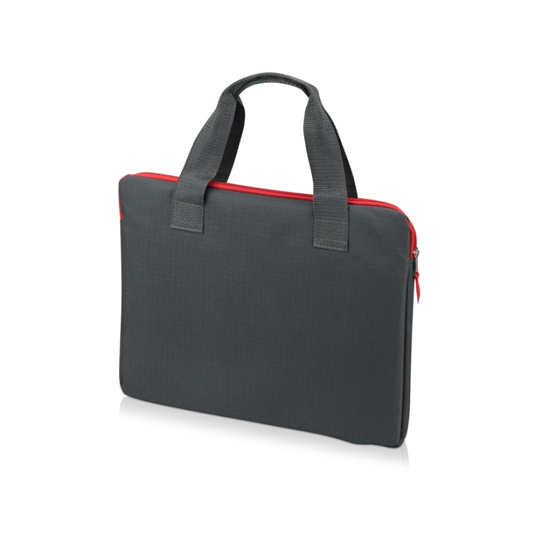 Конференц сумка "Session", серый/красный