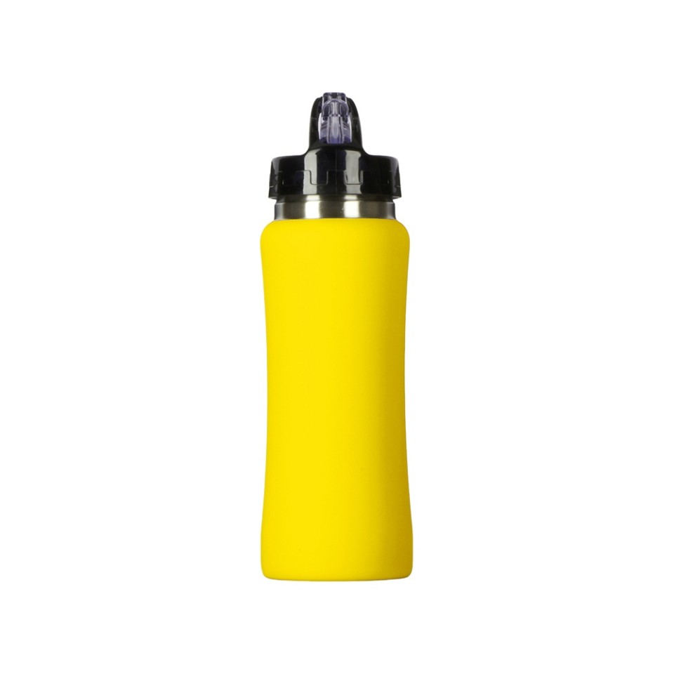Бутылка для воды "Bottle C1", сталь, soft touch, 600 мл, желтый