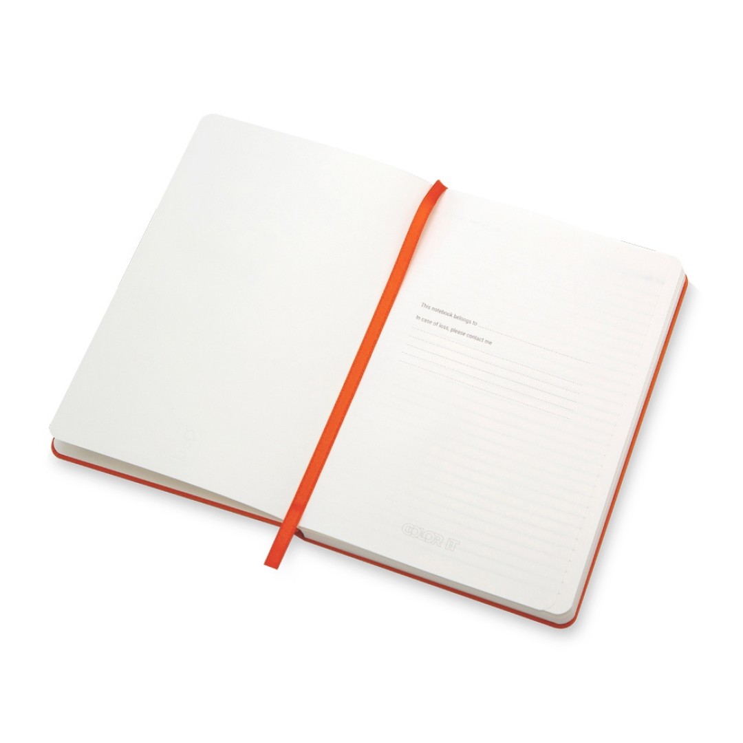 Бизнес-блокнот "С3" софт-тач с магнитом, твердая обложка, 128 листов, оранжевый