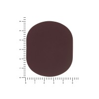 ПАТЧ ОВАЛ soft-touch (коричневый ) 6,0 х 5,0 см