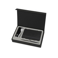 Набор для записей с пауэрбэнком "Ион", черный (Р)