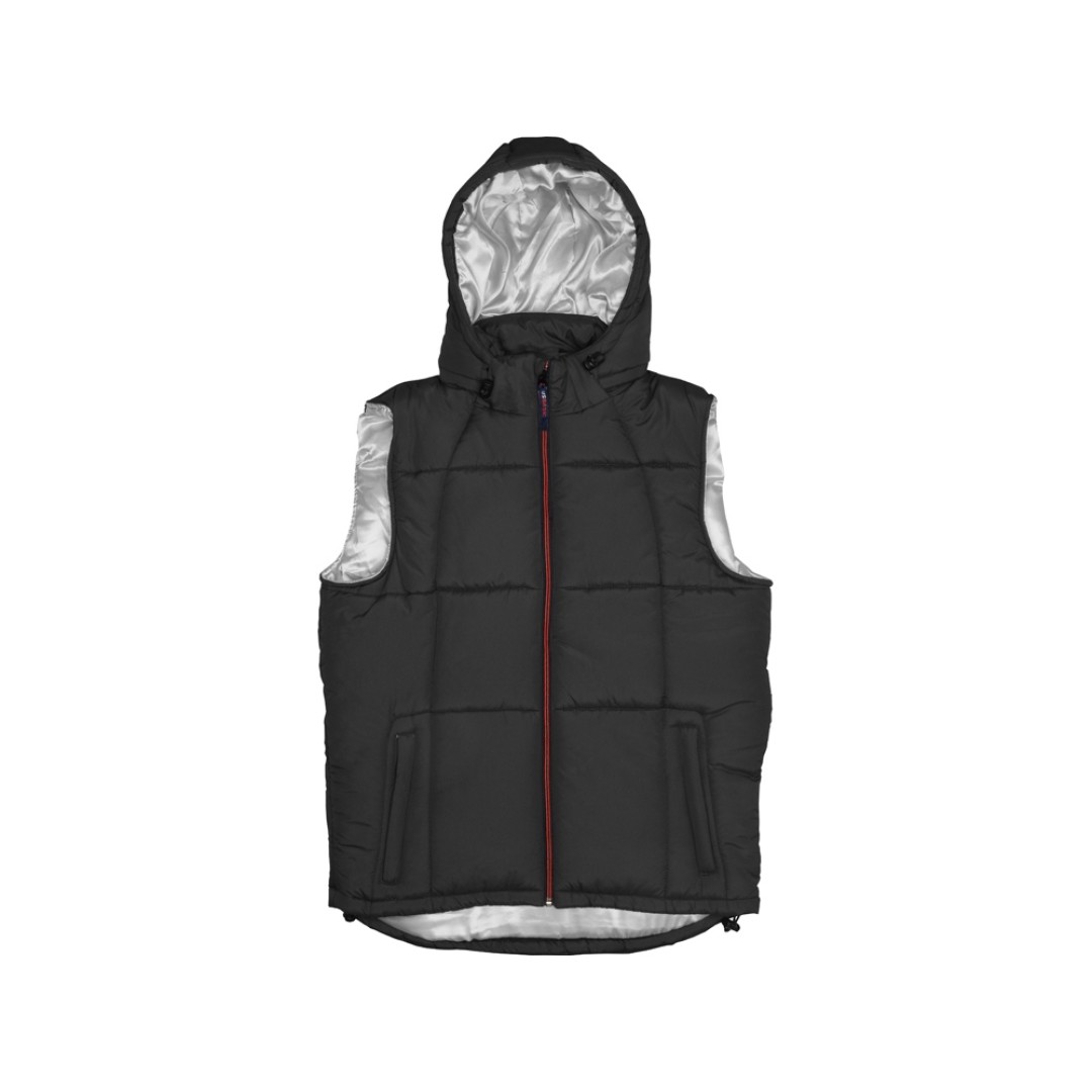 Жилет "Vigour" мужской, черный/стальной