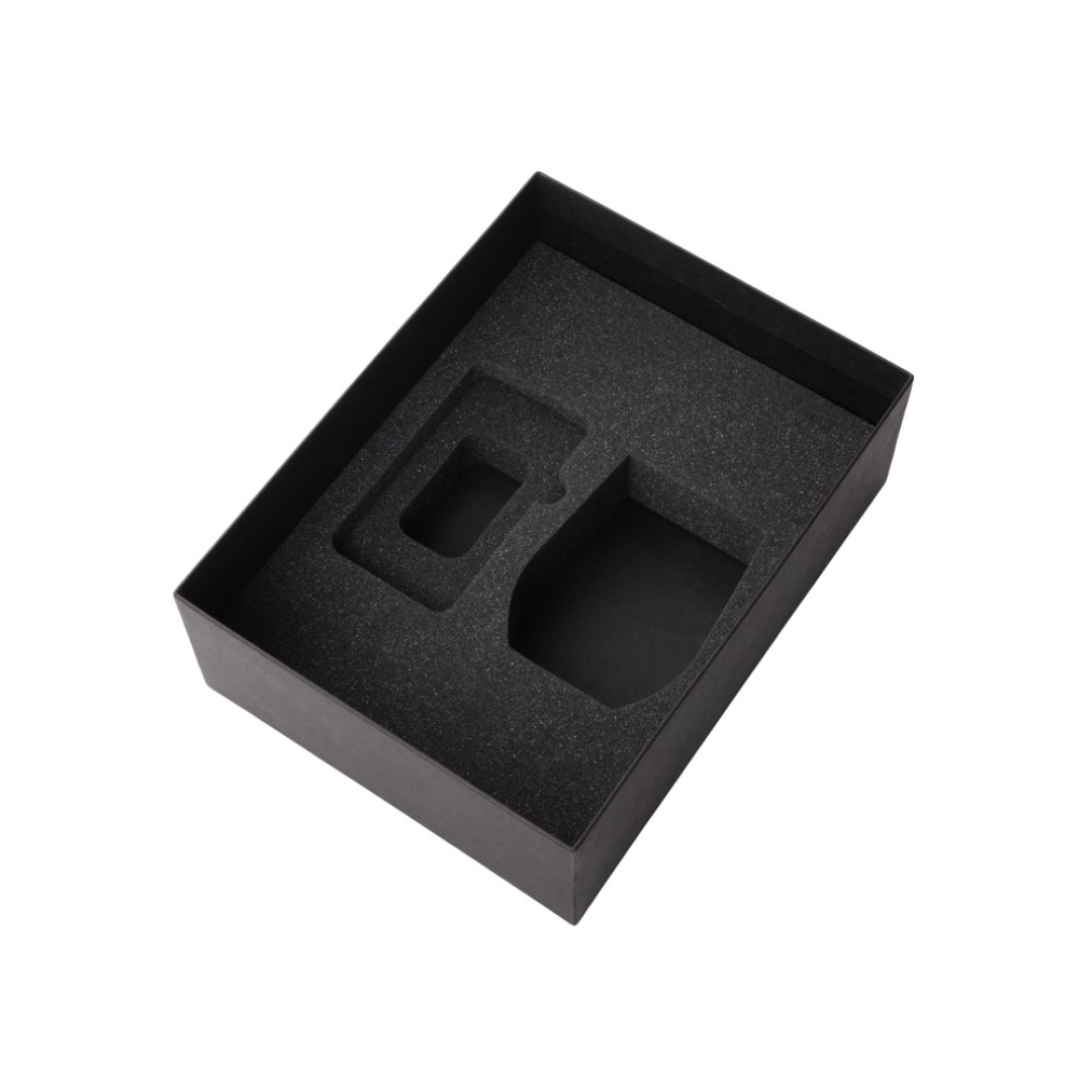 Подарочный набор с термокружкой и повербанком С1, 5000 mAh, серый