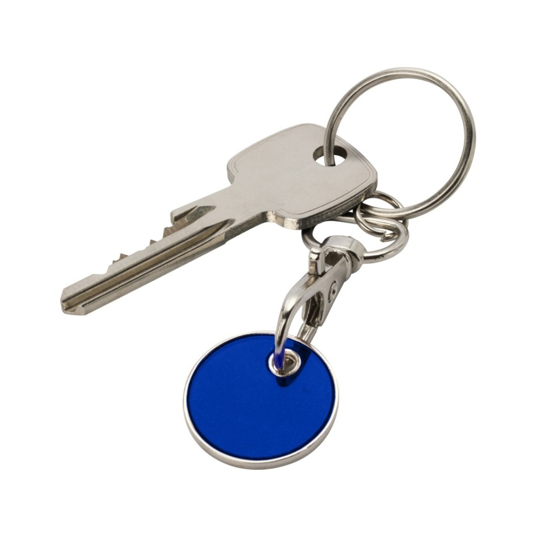 Rory брелок для ключей с монетой для тележки, синий