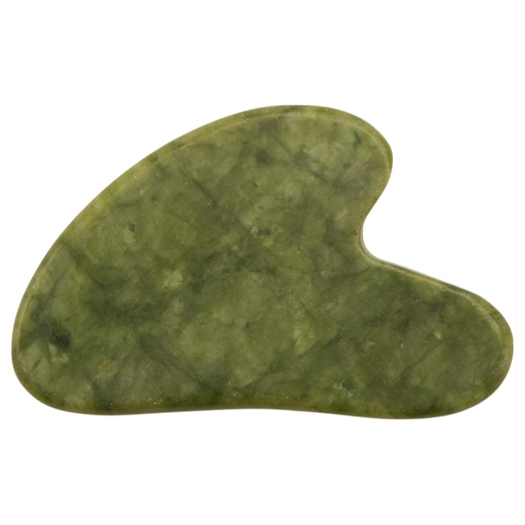 Сет роллер и гуаша "Rituals" из нефрита, зеленый