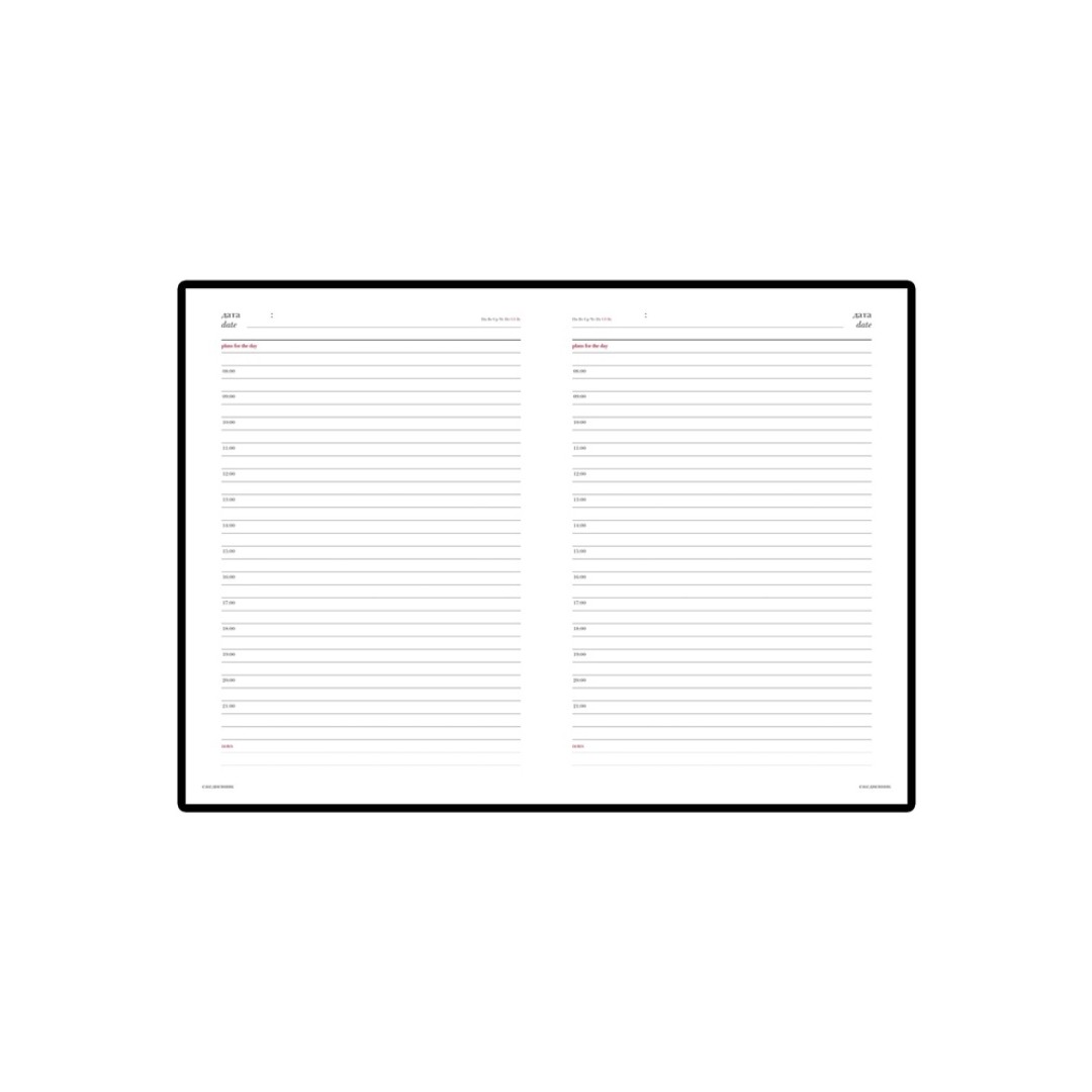 Ежедневник А5 недатированный «Leader», оранжевый (Р)