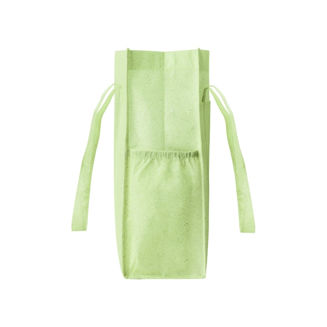 Сумка-шоппер Wheat из переработанного пластика 80gsm, 30.5*33*12.5cm, зеленый