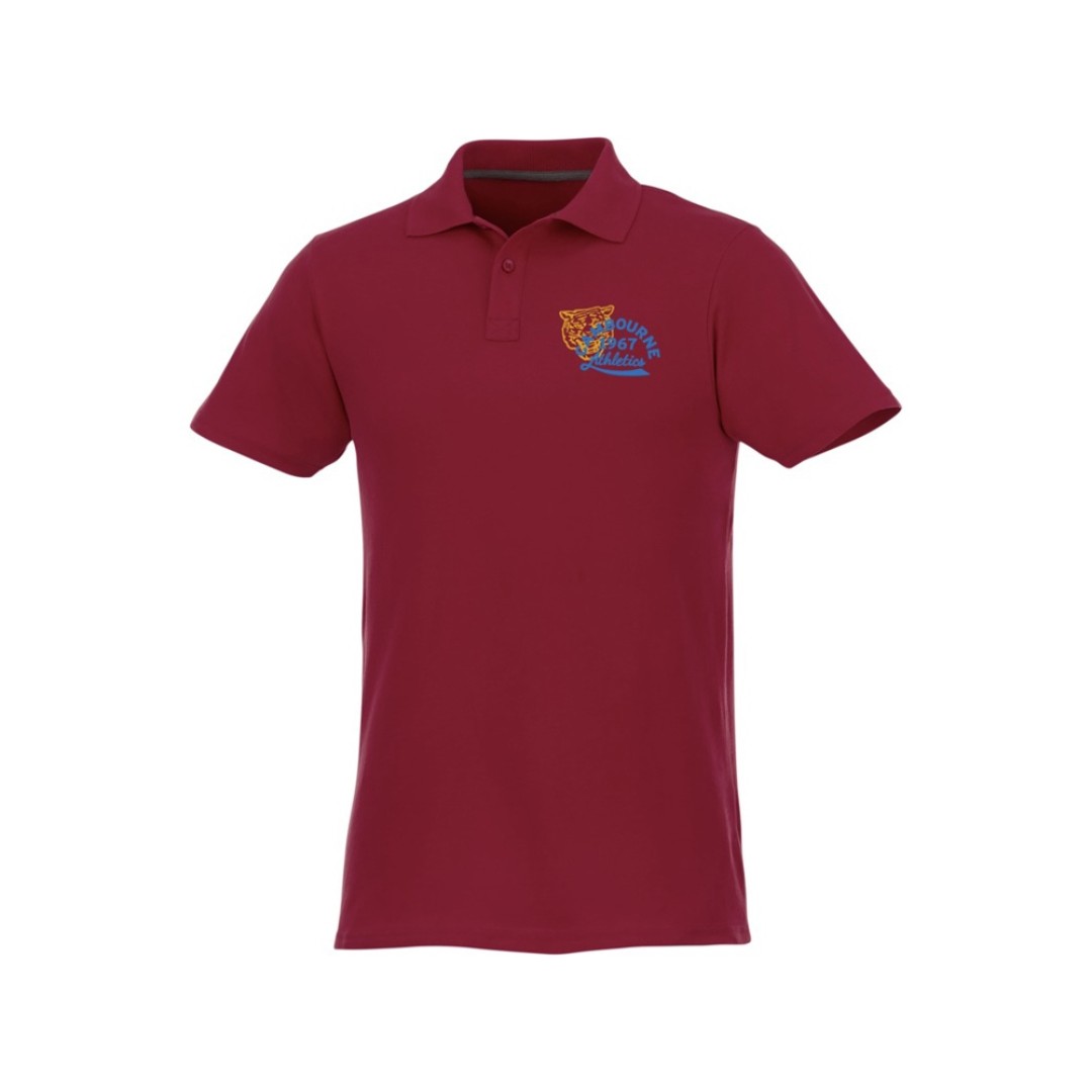 Мужское поло Helios с коротким рукавом, бургунди