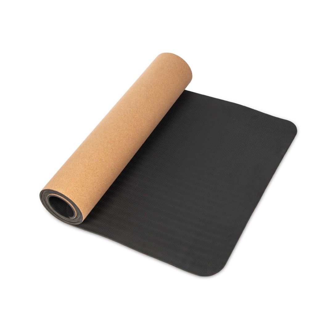 Пробковый коврик для йоги и фитнеса "Namaste"