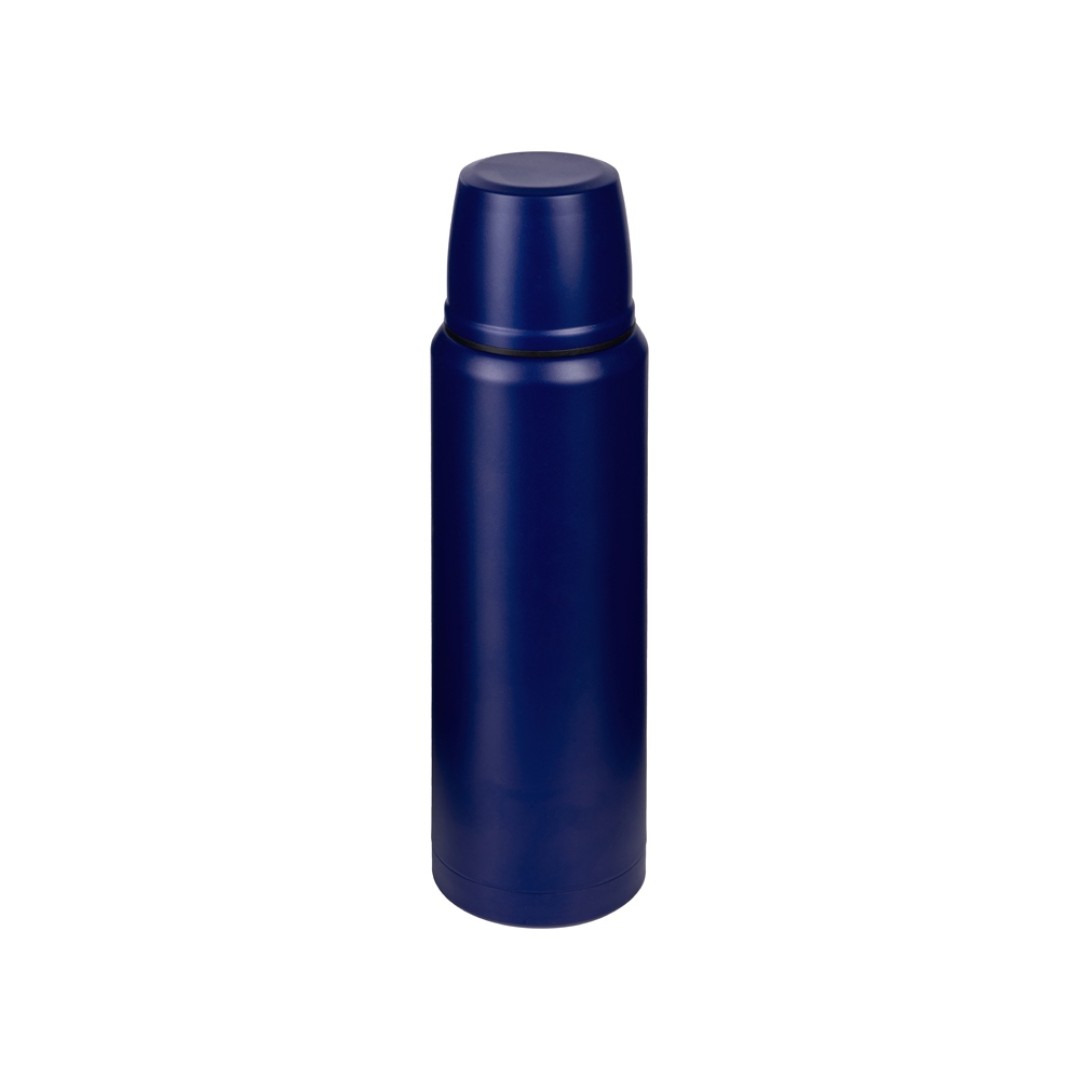 Термос с чашей и двойными медными стенками "Stern", 1 л, темно-синий