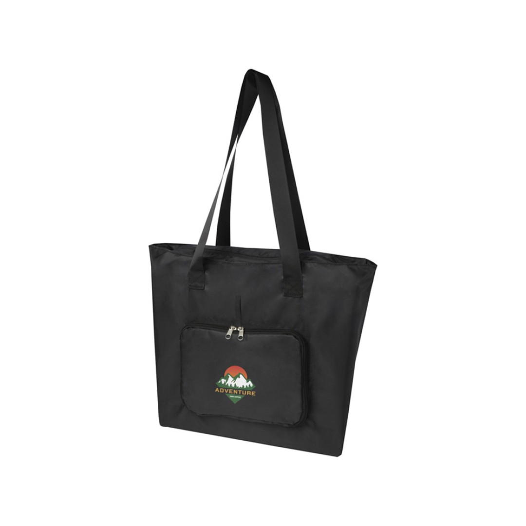 EcoFold Складная эко-сумка из RPET 16 л - сплошной черный