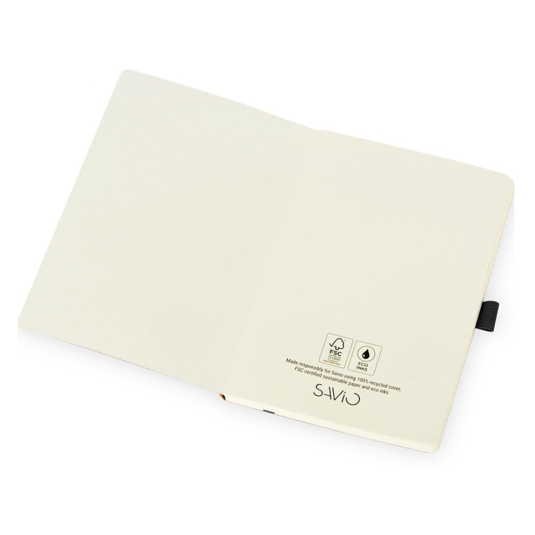 Блокнот "Sevilia Soft", гибкая обложка из крафта A5, 80 листов, крафтовый/черный